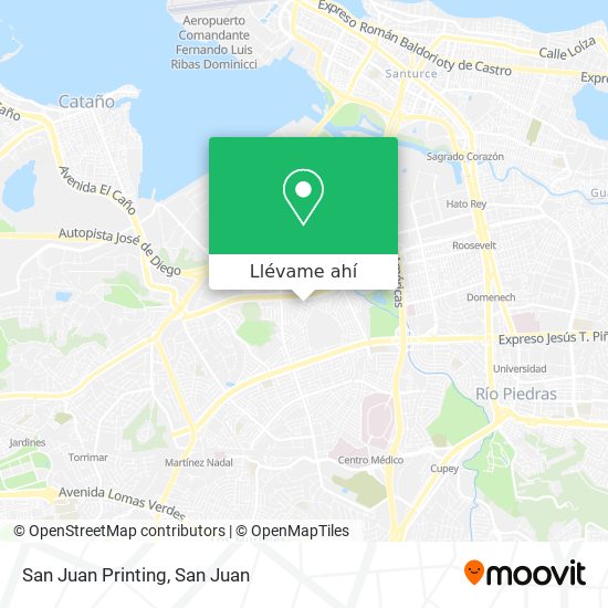 Mapa de San Juan Printing