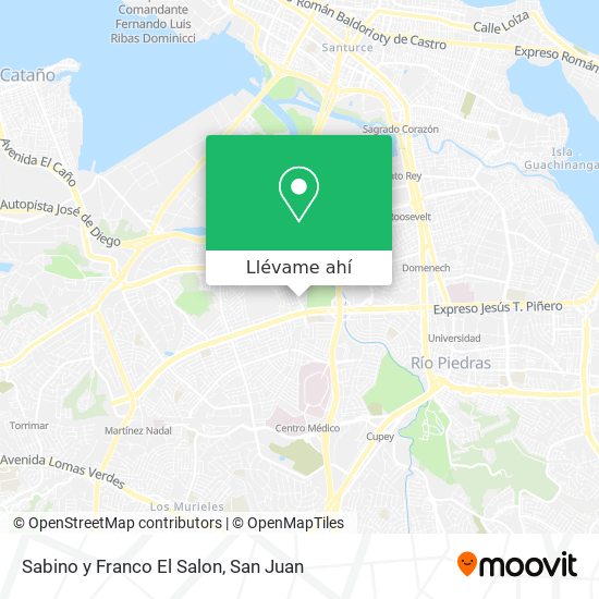 Mapa de Sabino y Franco El Salon