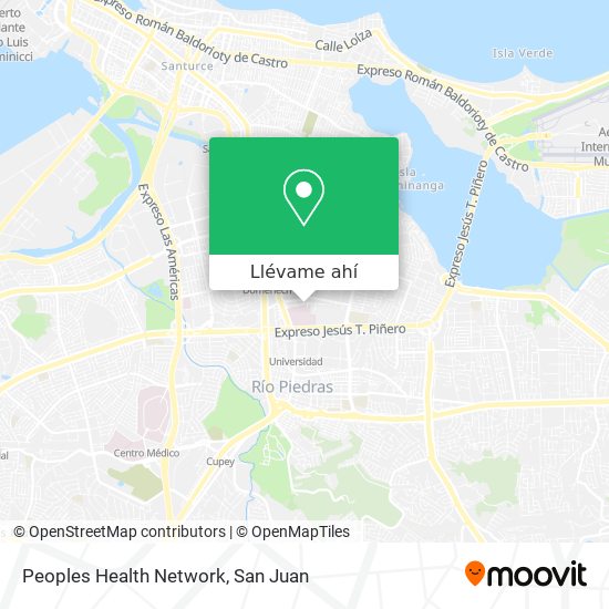 Mapa de Peoples Health Network