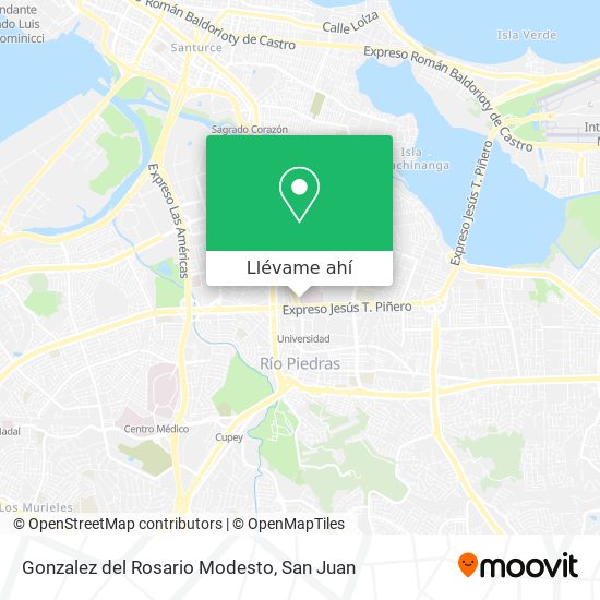 Mapa de Gonzalez del Rosario Modesto