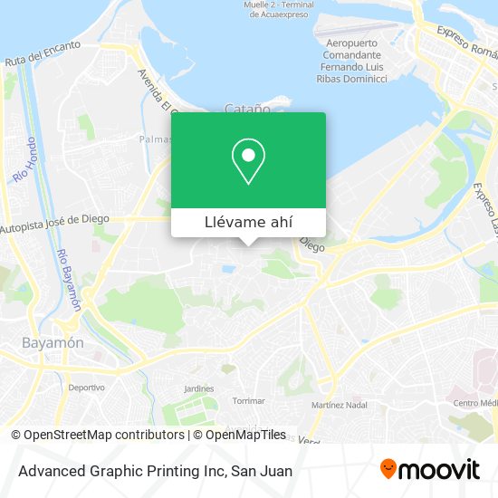 Mapa de Advanced Graphic Printing Inc