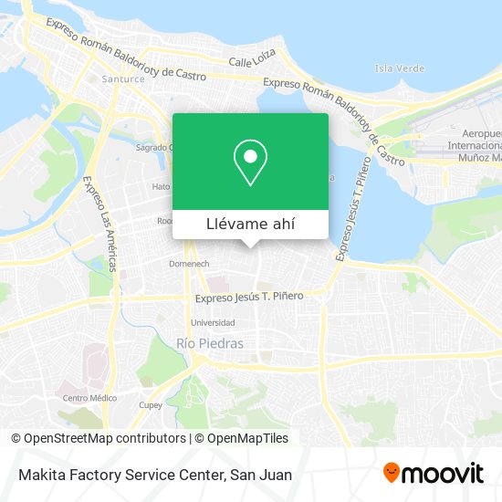Mapa de Makita Factory Service Center