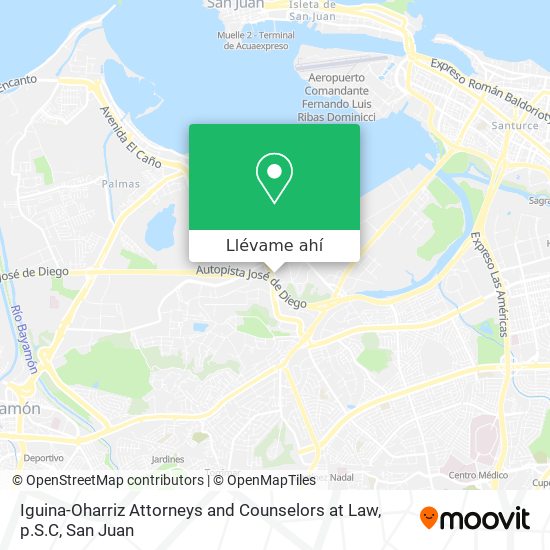 Mapa de Iguina-Oharriz Attorneys and Counselors at Law, p.S.C