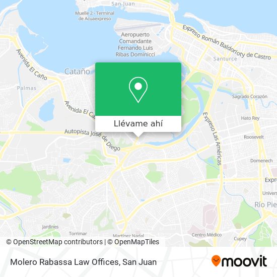 Mapa de Molero Rabassa Law Offices