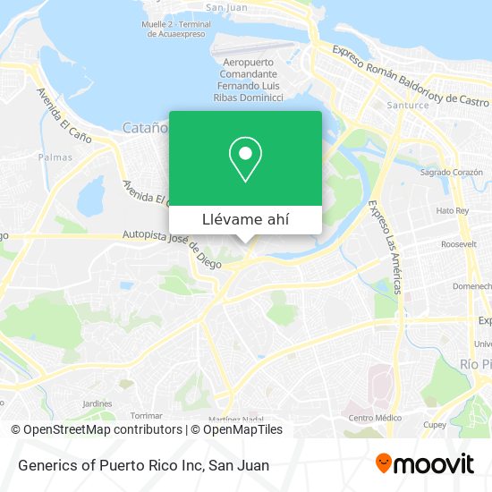 Mapa de Generics of Puerto Rico Inc