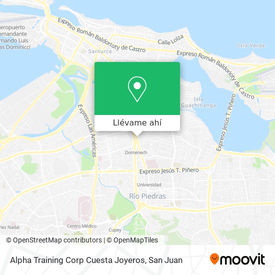Mapa de Alpha Training Corp Cuesta Joyeros