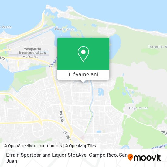 Mapa de Efrain Sportbar and Liquor Stor,Ave. Campo Rico