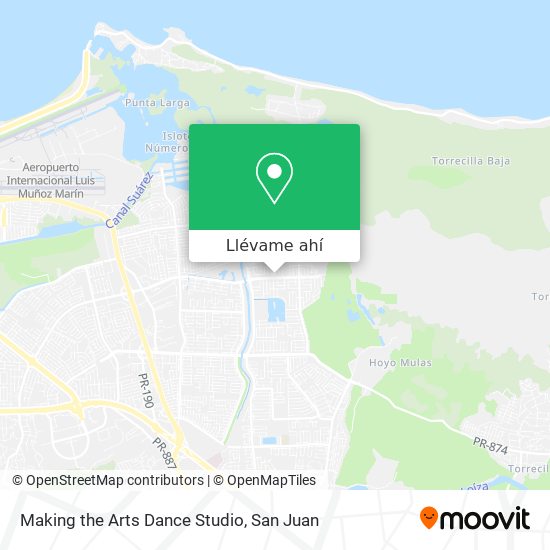 Mapa de Making the Arts Dance Studio