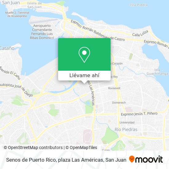 Mapa de Senos de Puerto Rico, plaza Las Américas