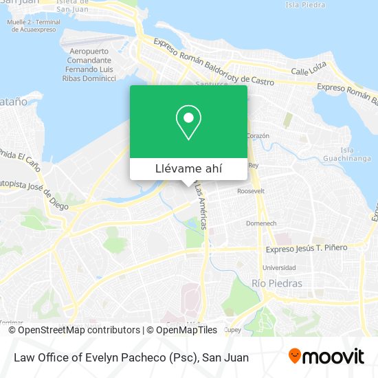 Mapa de Law Office of Evelyn Pacheco (Psc)