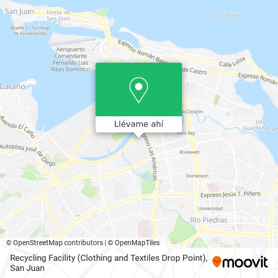 Mapa de Recycling Facility (Clothing and Textiles Drop Point)