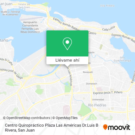 Mapa de Centro Quiropráctico Plaza Las Américas Dr.Luis B Rivera