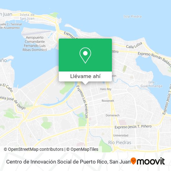Mapa de Centro de Innovación Social de Puerto Rico