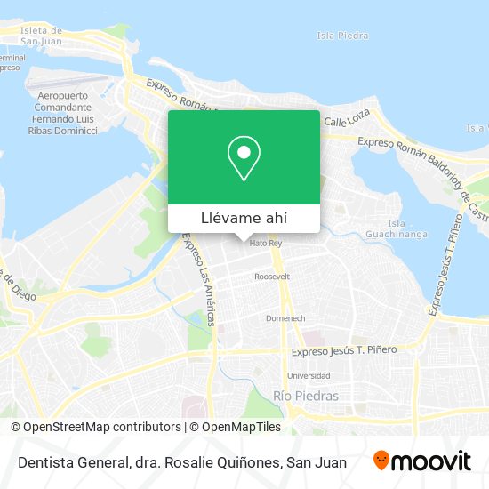 Mapa de Dentista General, dra. Rosalie Quiñones