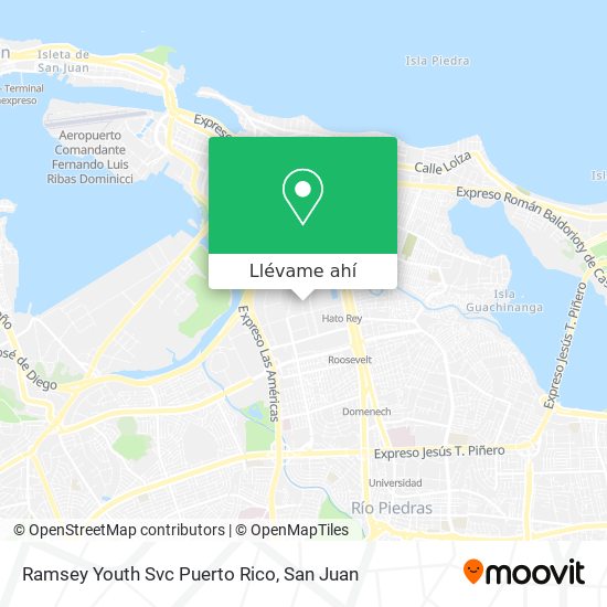 Mapa de Ramsey Youth Svc Puerto Rico