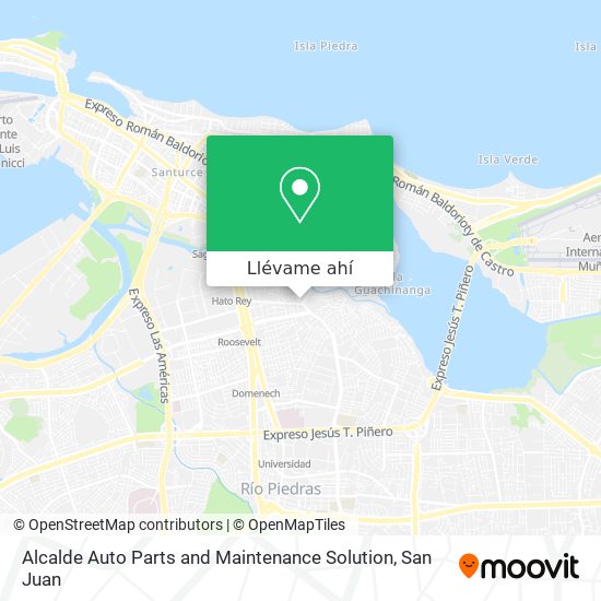 Mapa de Alcalde Auto Parts and Maintenance Solution