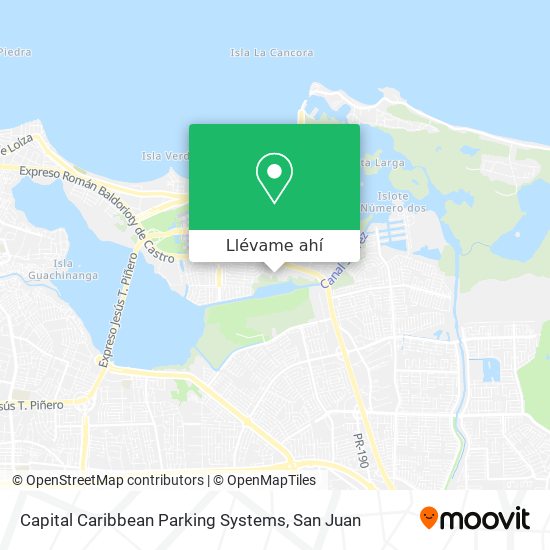 Mapa de Capital Caribbean Parking Systems