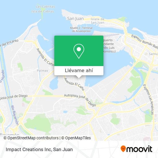 Mapa de Impact Creations Inc