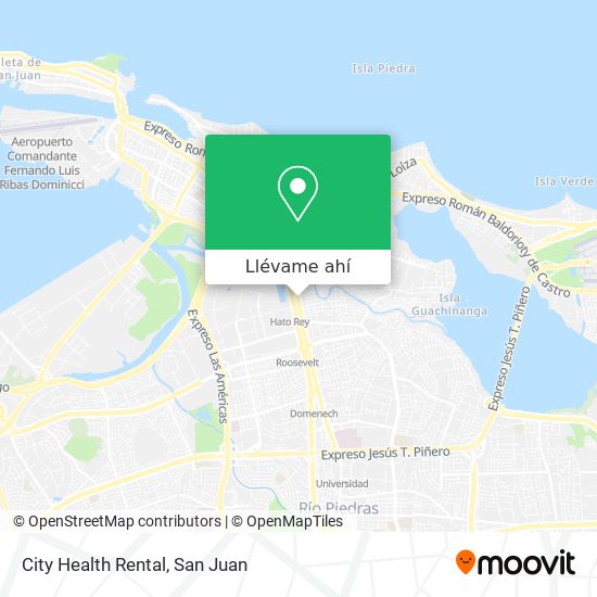 Mapa de City Health Rental