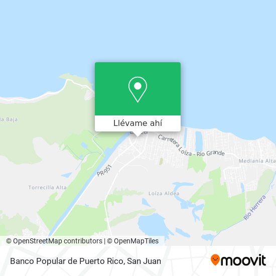 Mapa de Banco Popular de Puerto Rico