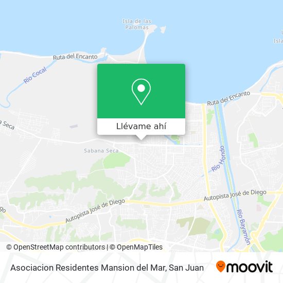 Mapa de Asociacion Residentes Mansion del Mar