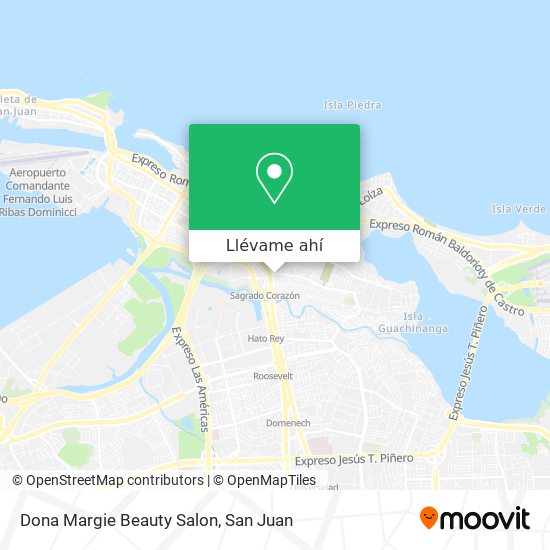 Mapa de Dona Margie Beauty Salon