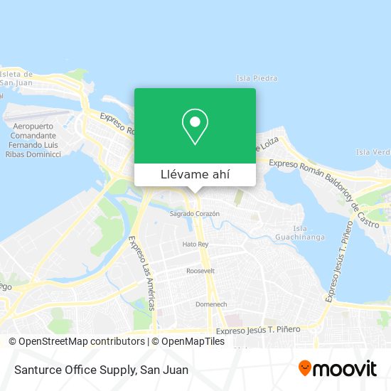 Mapa de Santurce Office Supply