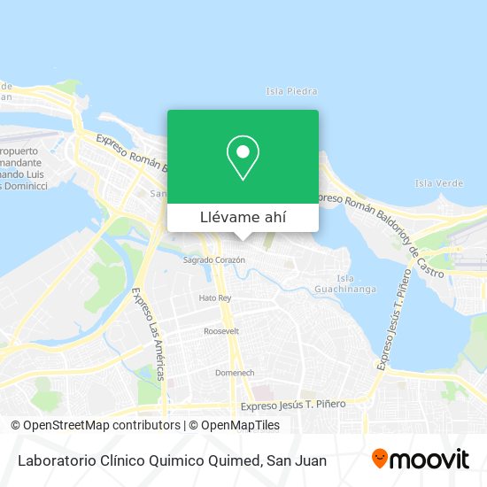 Mapa de Laboratorio Clínico Quimico Quimed