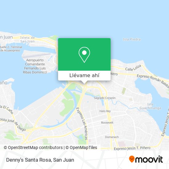 Mapa de Denny's Santa Rosa