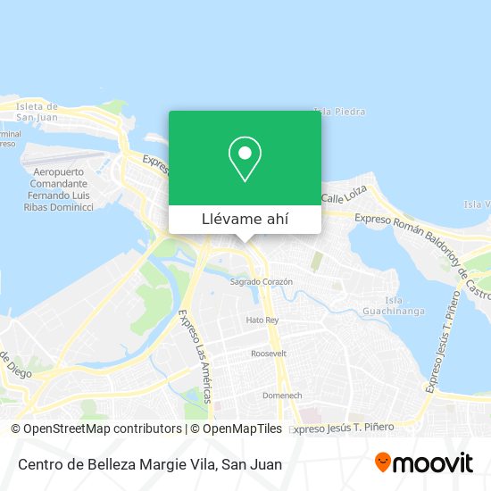 Mapa de Centro de Belleza Margie Vila