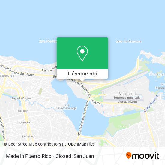 Mapa de Made in Puerto Rico - Closed