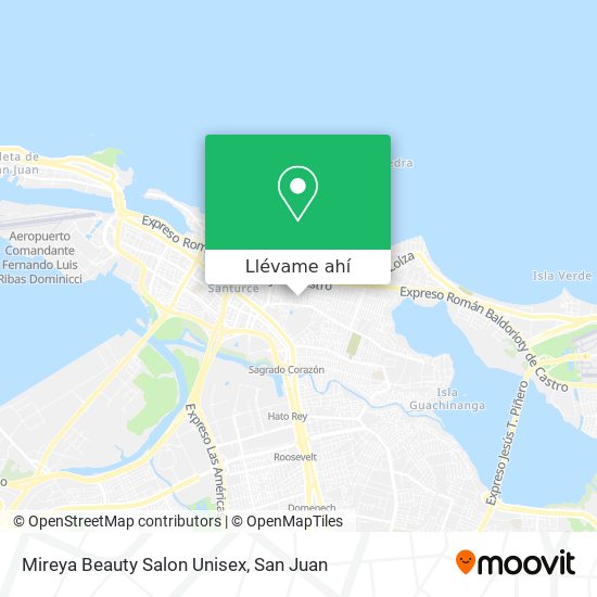 Mapa de Mireya Beauty Salon Unisex