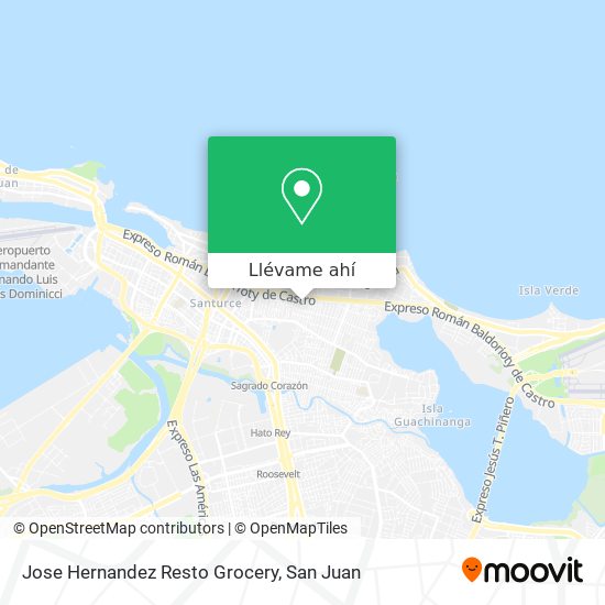 Mapa de Jose Hernandez Resto Grocery