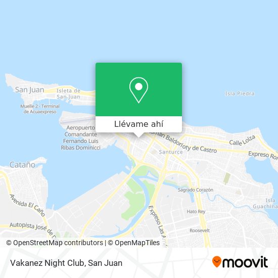 Mapa de Vakanez Night Club