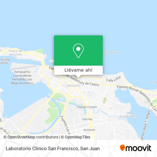 Mapa de Laboratorio Clínico San Francisco