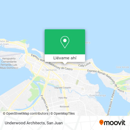 Mapa de Underwood Architects