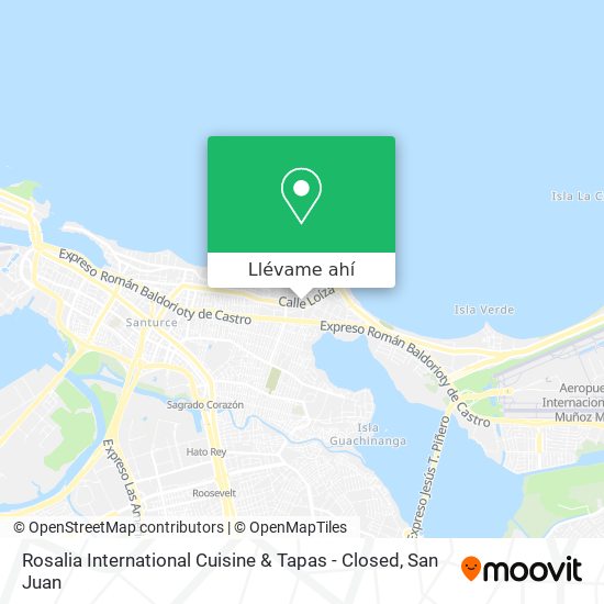 Mapa de Rosalia International Cuisine & Tapas - Closed