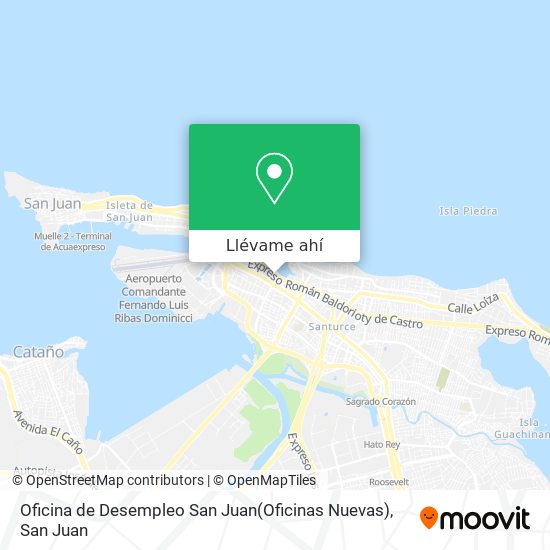 Mapa de Oficina de Desempleo San Juan(Oficinas Nuevas)