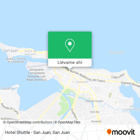 Mapa de Hotel Shuttle - San Juan