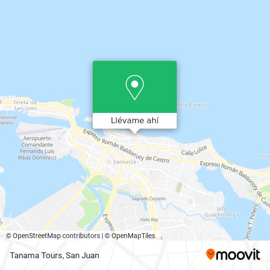 Mapa de Tanama Tours