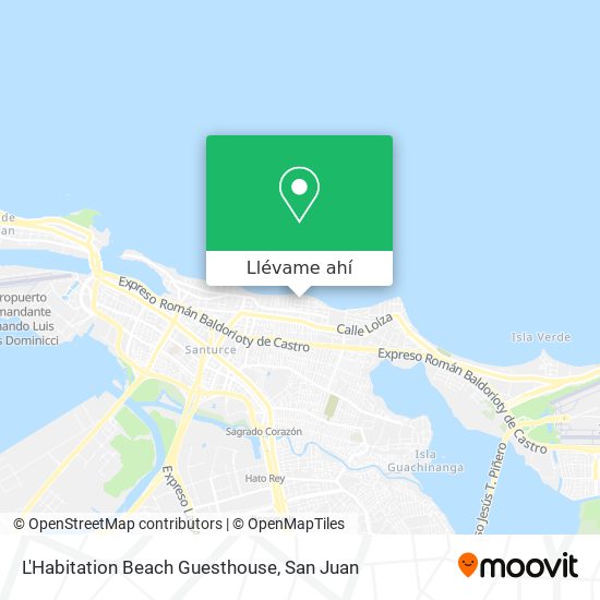 Mapa de L'Habitation Beach Guesthouse