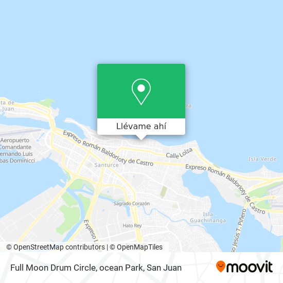 Mapa de Full Moon Drum Circle, ocean Park