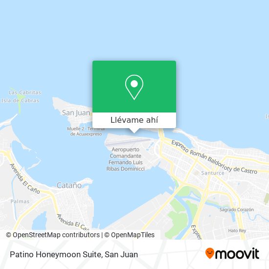 Mapa de Patino Honeymoon Suite