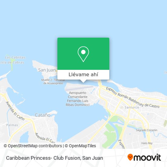 Mapa de Caribbean Princess- Club Fusion