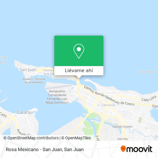 Mapa de Rosa Mexicano - San Juan