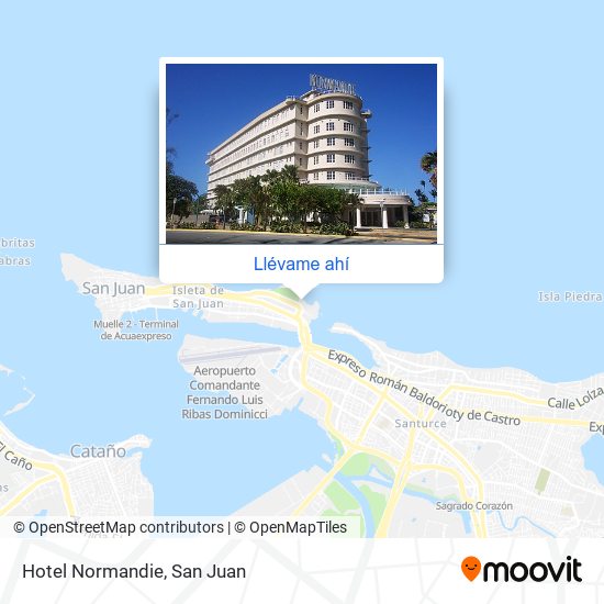 Mapa de Hotel Normandie