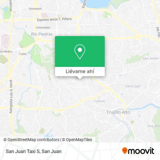 Mapa de San Juan Taxi S