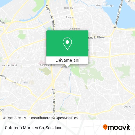 Mapa de Cafeteria Morales Ca