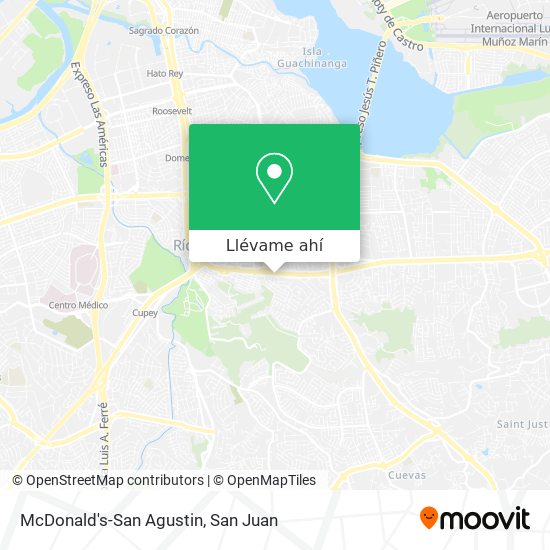 Mapa de McDonald's-San Agustin