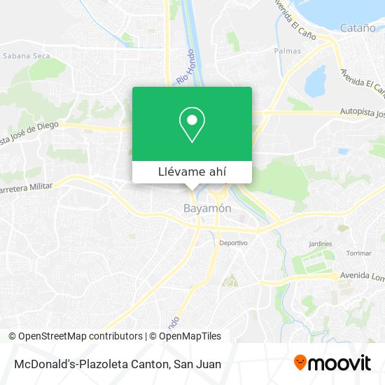 Mapa de McDonald's-Plazoleta Canton